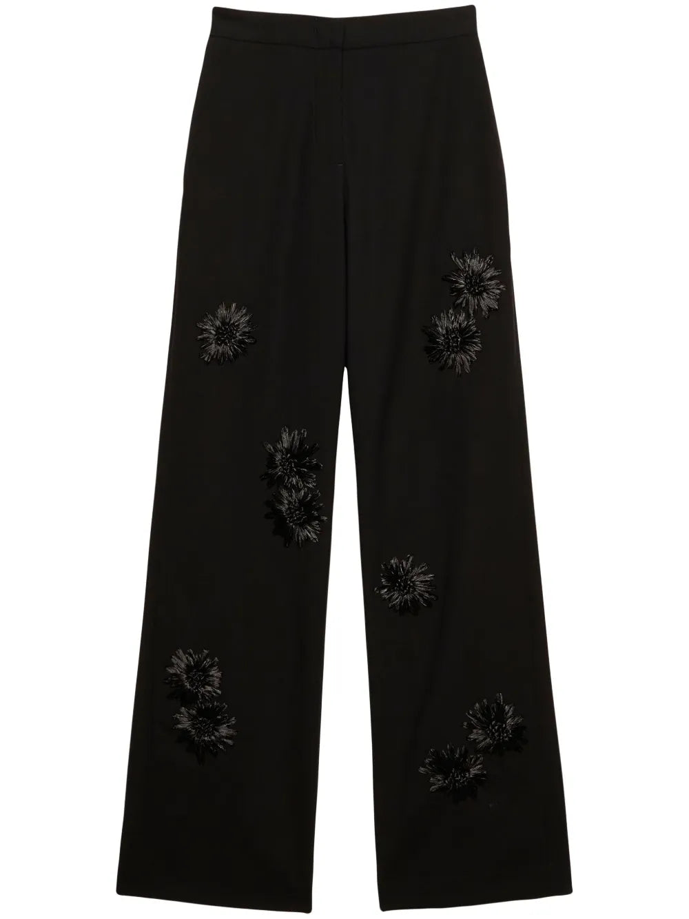 Floral-Embroidered Trousers