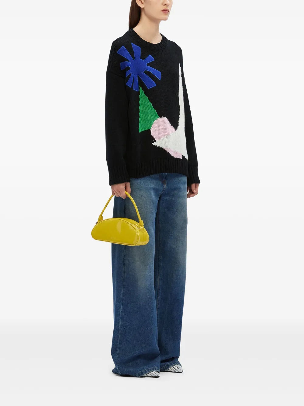 Patterned-Intarsia Jumper