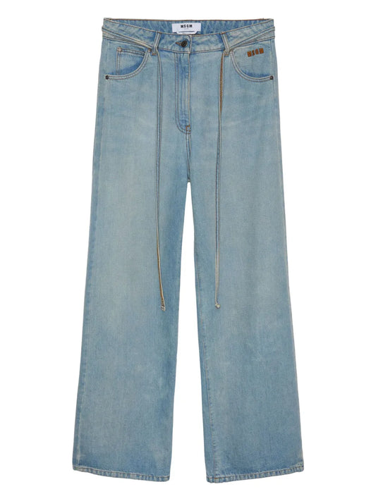 Cotton Straight Jeans