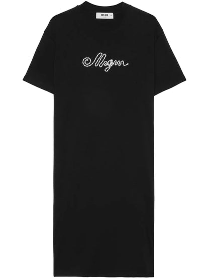 Logo-Embroidered Dress