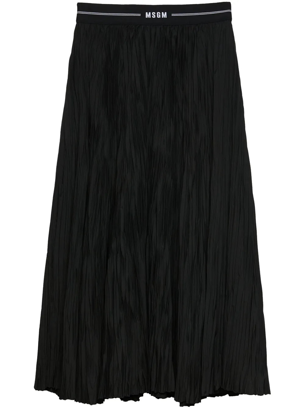 Logo-Waistband Midi Skirt
