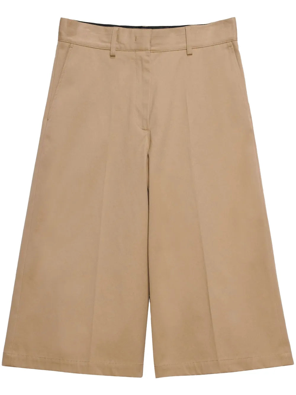 Wide-Leg Bermuda Shorts