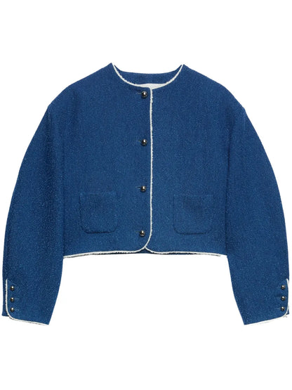 Contrast-Trim Jacket