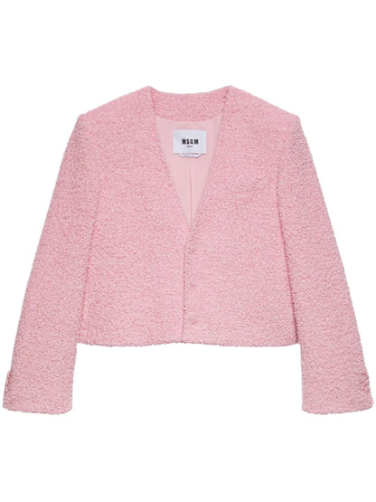 Textured-Knit Jacket