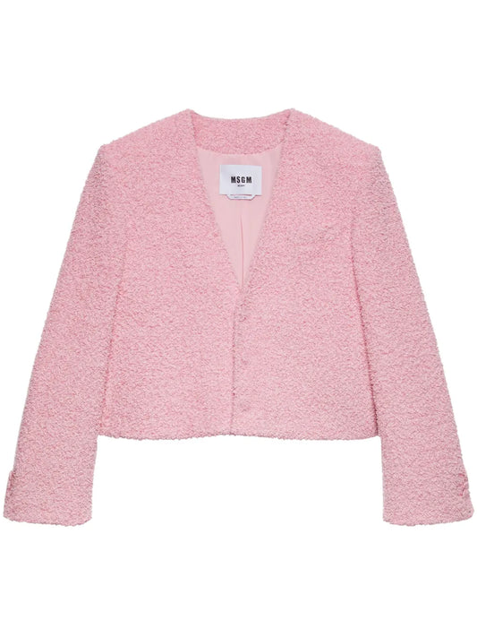 Textured-Knit Jacket