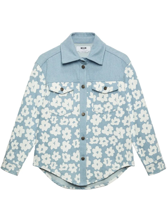 Floral-Print Shirt
