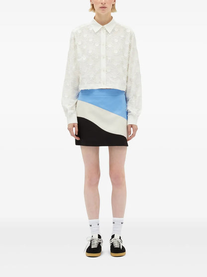 Colour-Block Mini Skirt