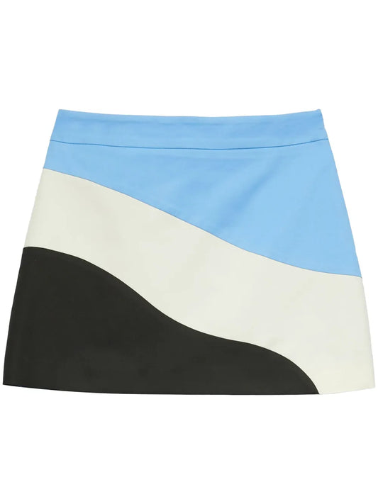 Colour-Block Mini Skirt