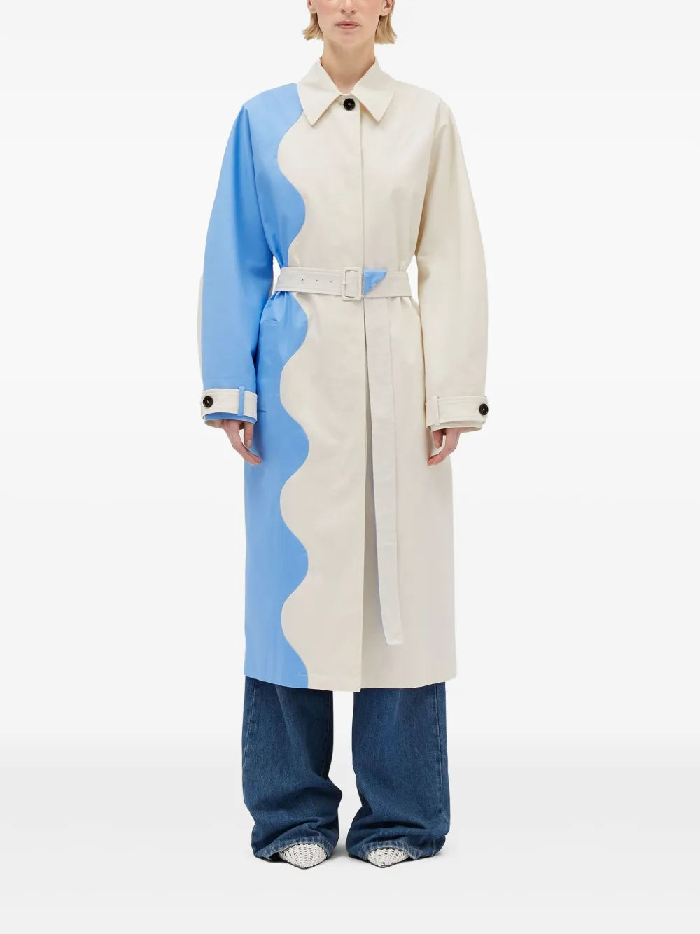 Two-Tone Trench Coat