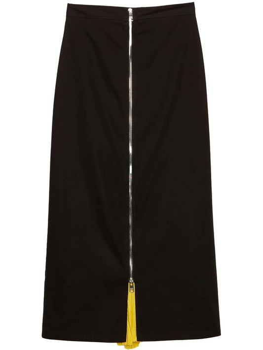 Cotton Midi Skirt