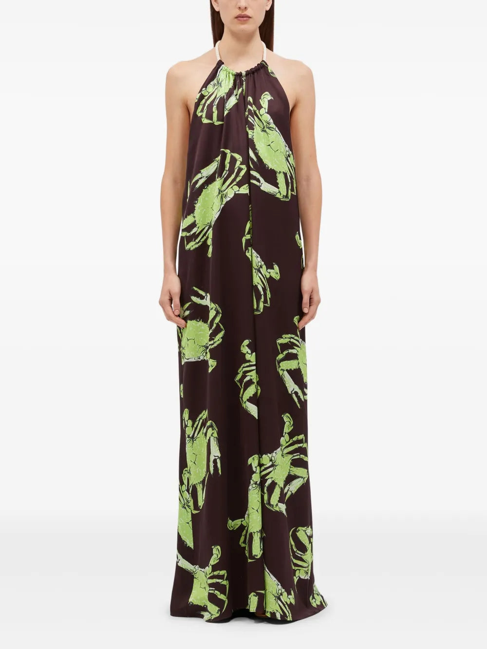 Graphic-Print Maxi Dress