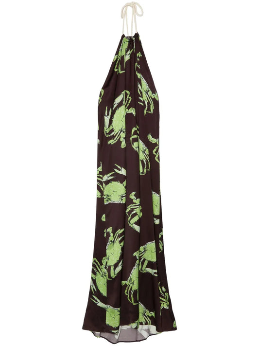 Graphic-Print Maxi Dress