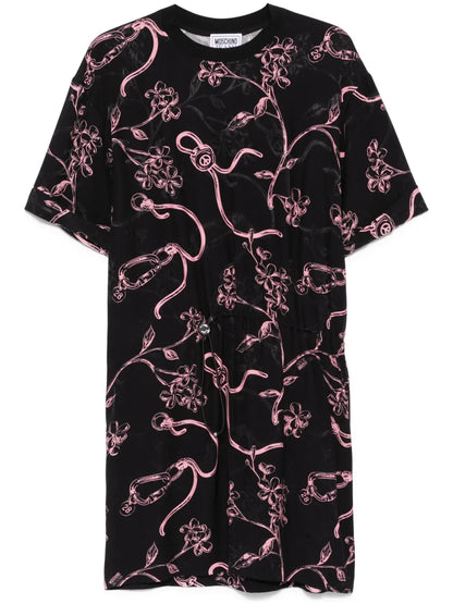 Floral-Print Midi Dress
