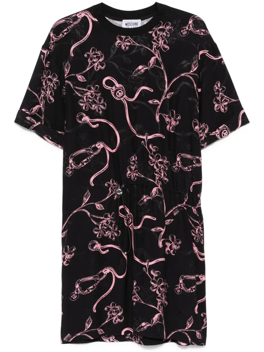 Floral-Print Midi Dress