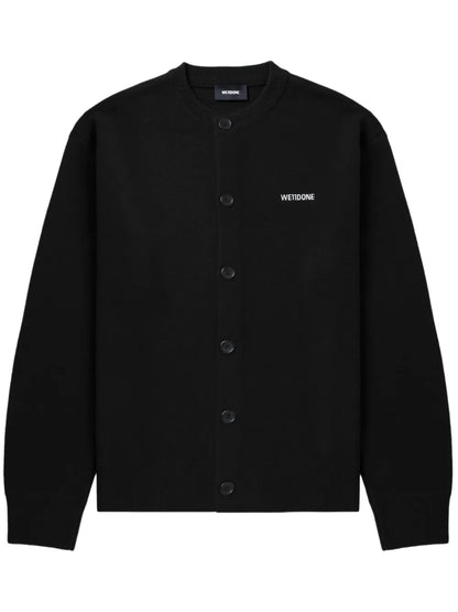 Logo-Embroidered Cardigan
