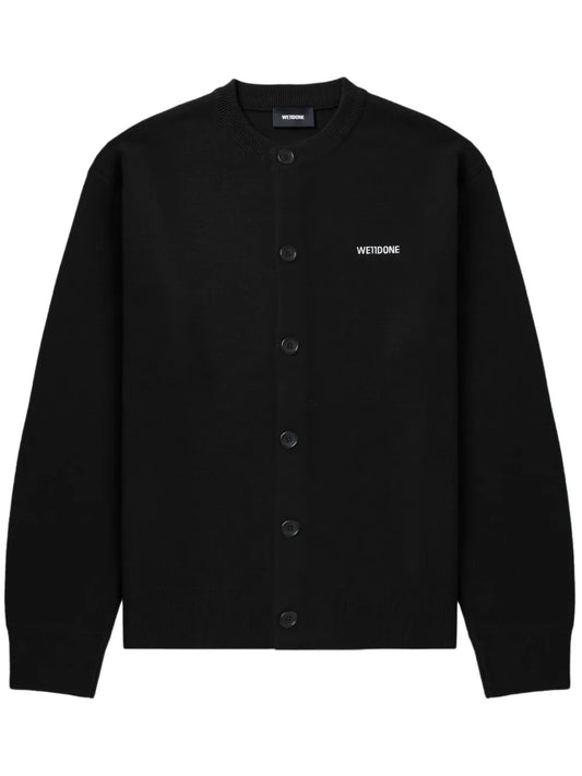 Logo-Embroidered Cardigan