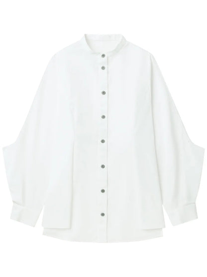 Draped-Detail Shirt