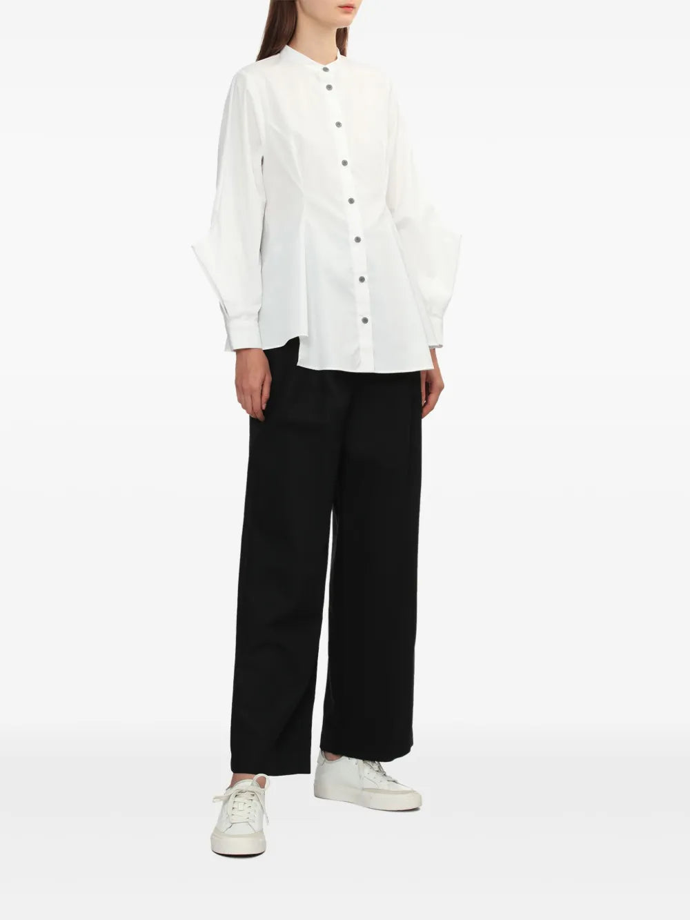 Draped-Detail Shirt