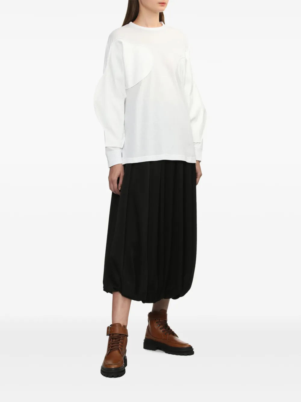 Pleated Midi Skirt