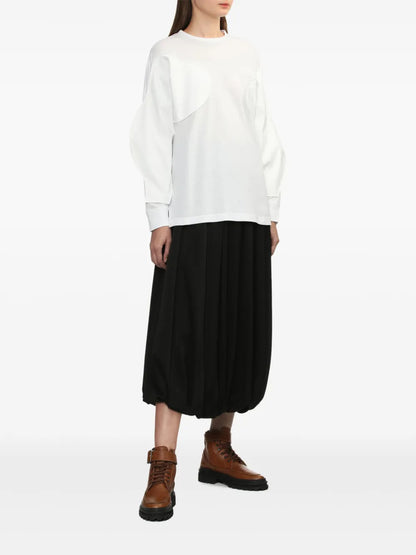Pleated Midi Skirt