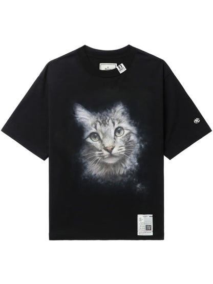 Cat-Print T-Shirt