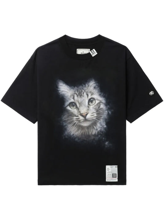 Cat-Print T-Shirt