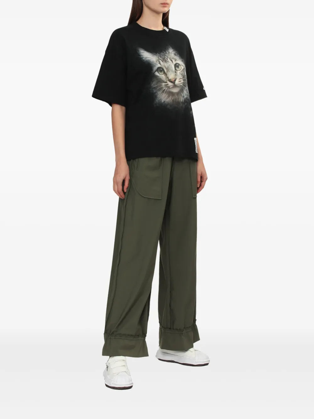 Cat-Print T-Shirt
