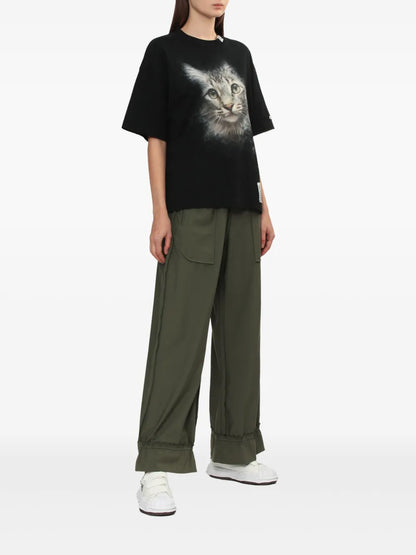 Cat-Print T-Shirt