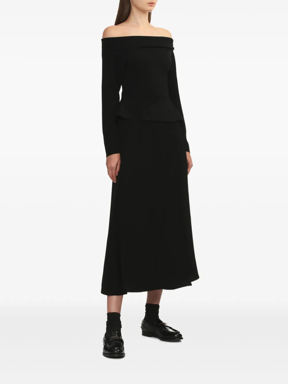 Flared Midi Skirt