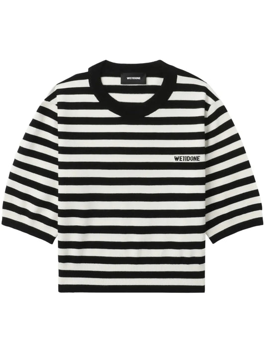 Striped Knitted T-Shirt