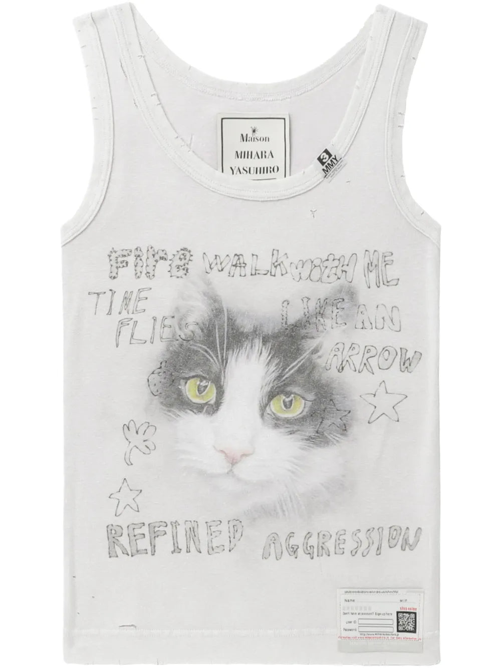Cat-Print Tank Top