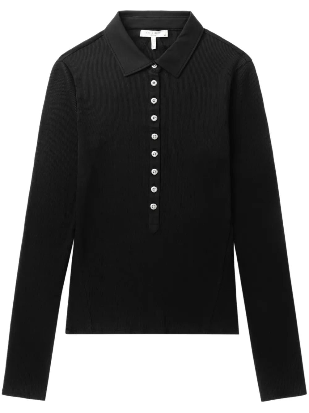 Button-Down Polo Top