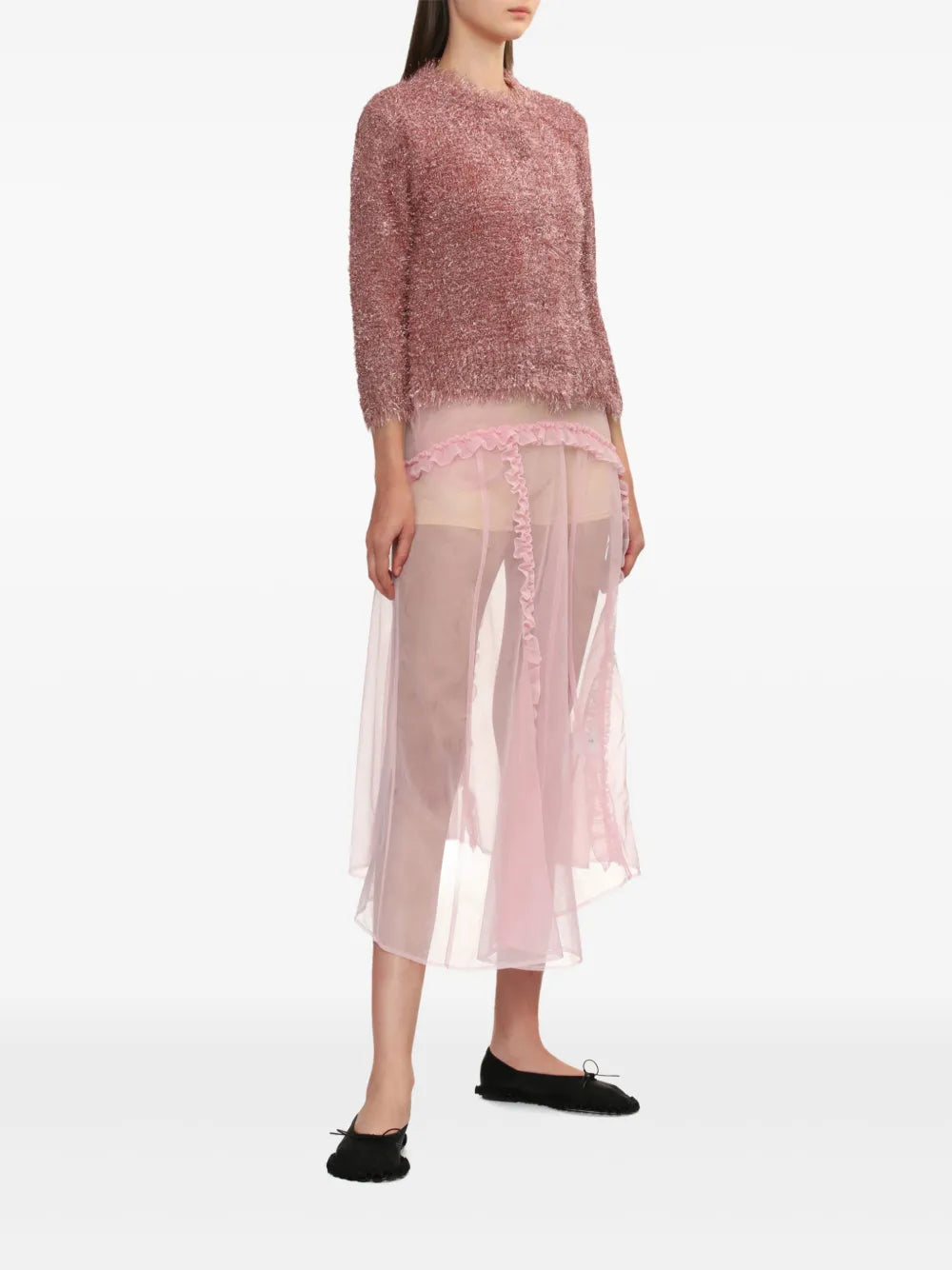 Tinsel-Knit Cardigan