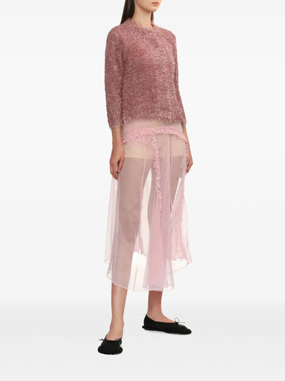 Tinsel-Knit Cardigan