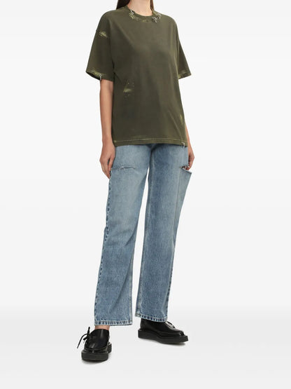 Faded-Effect T-Shirt