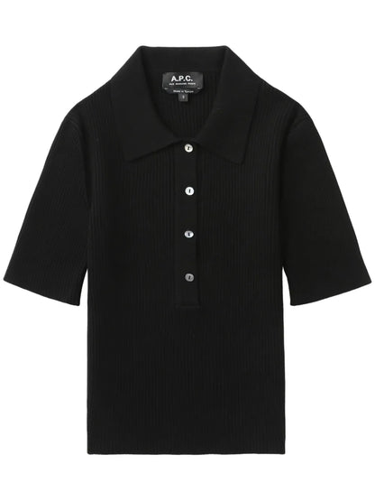 Ribbed Polo Shirt