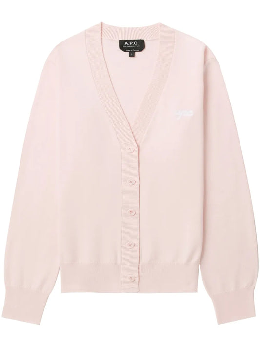 Logo-Embroidered Cotton Cardigan