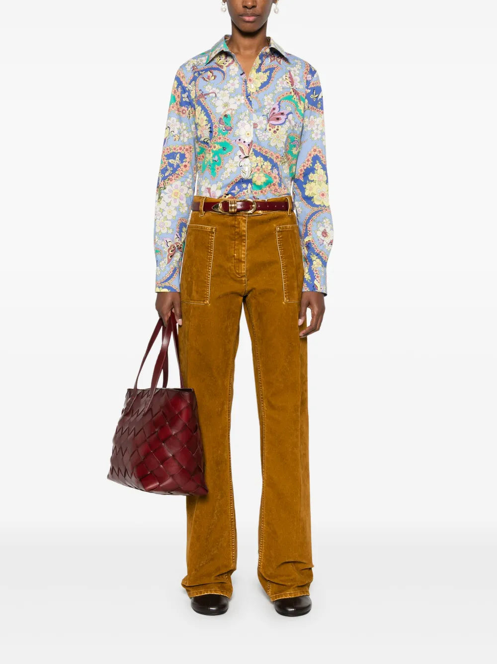 Floral-Print Shirt
