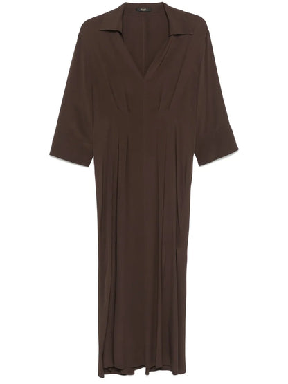 Pleated Midi Dress
