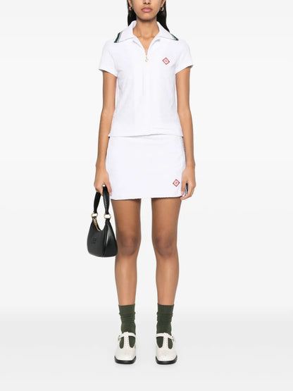 Ribbed-Collar Shirt
