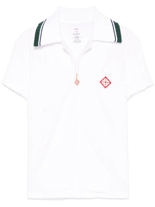 Ribbed-Collar Shirt