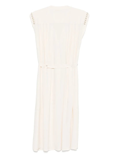 Bead-Embellished Midi Dress