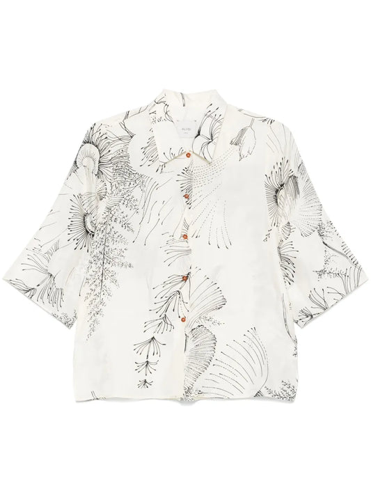 Floral-Print Shirt