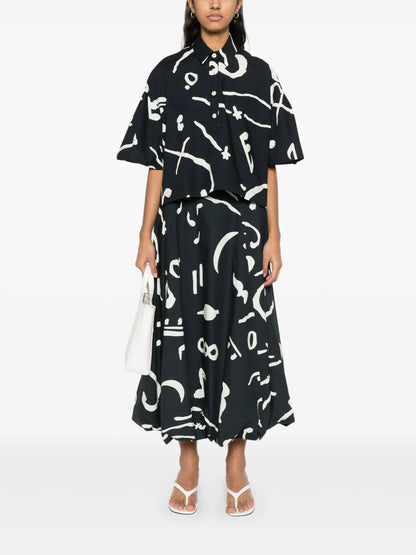 Abstract-Print Shirt