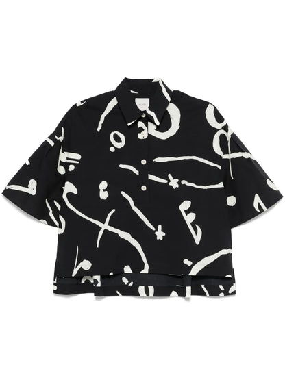 Abstract-Print Shirt