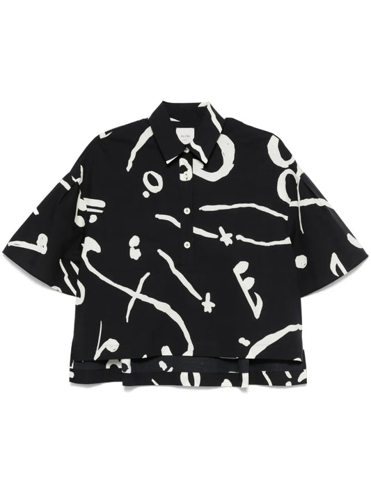 Abstract-Print Shirt