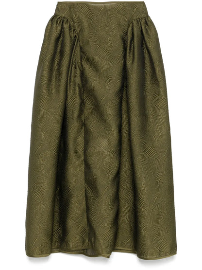 Textured Midi Skirt