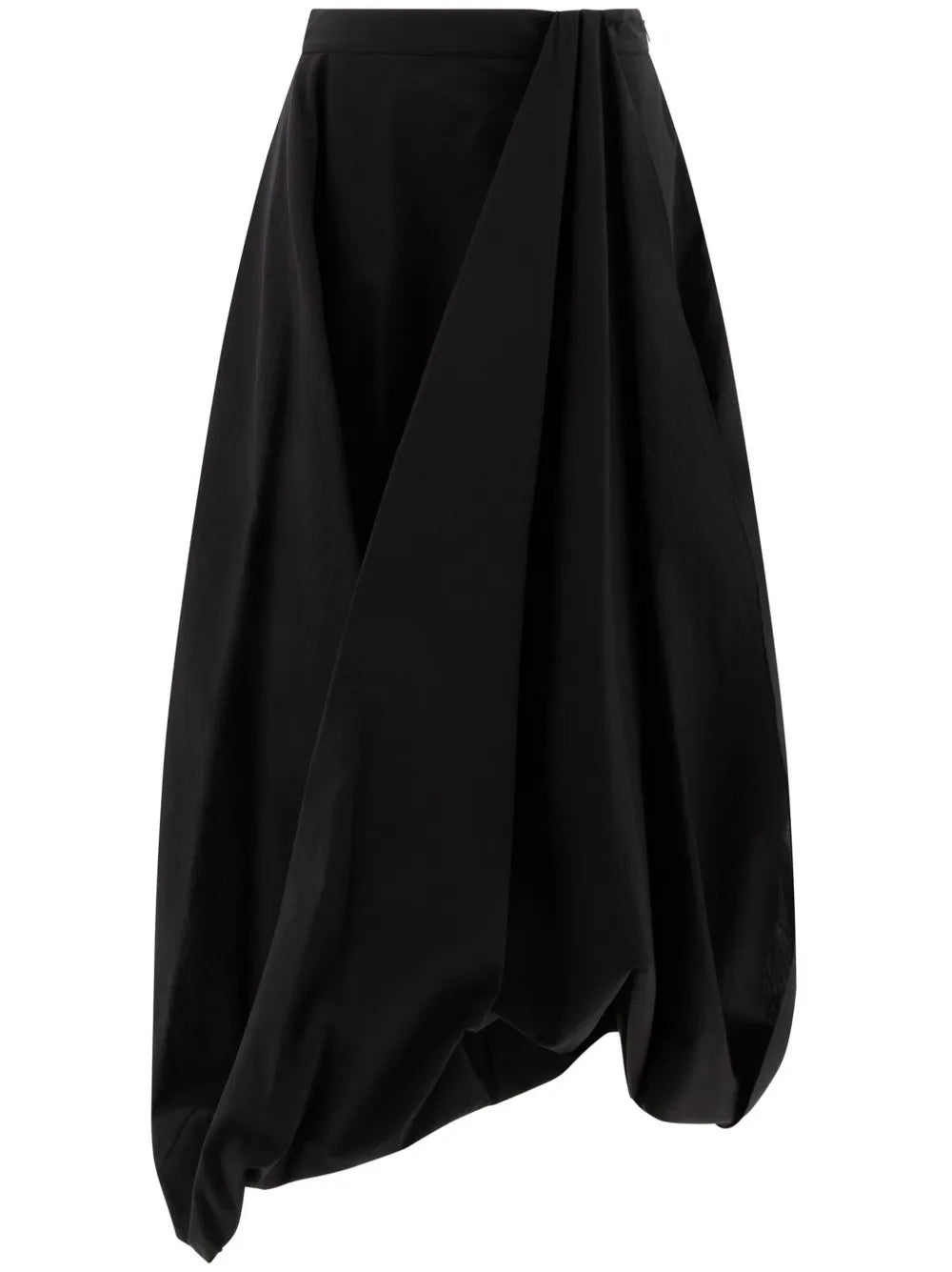 Draped Midi Skirt