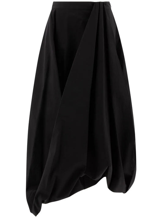 Draped Midi Skirt