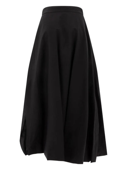 Draped Midi Skirt